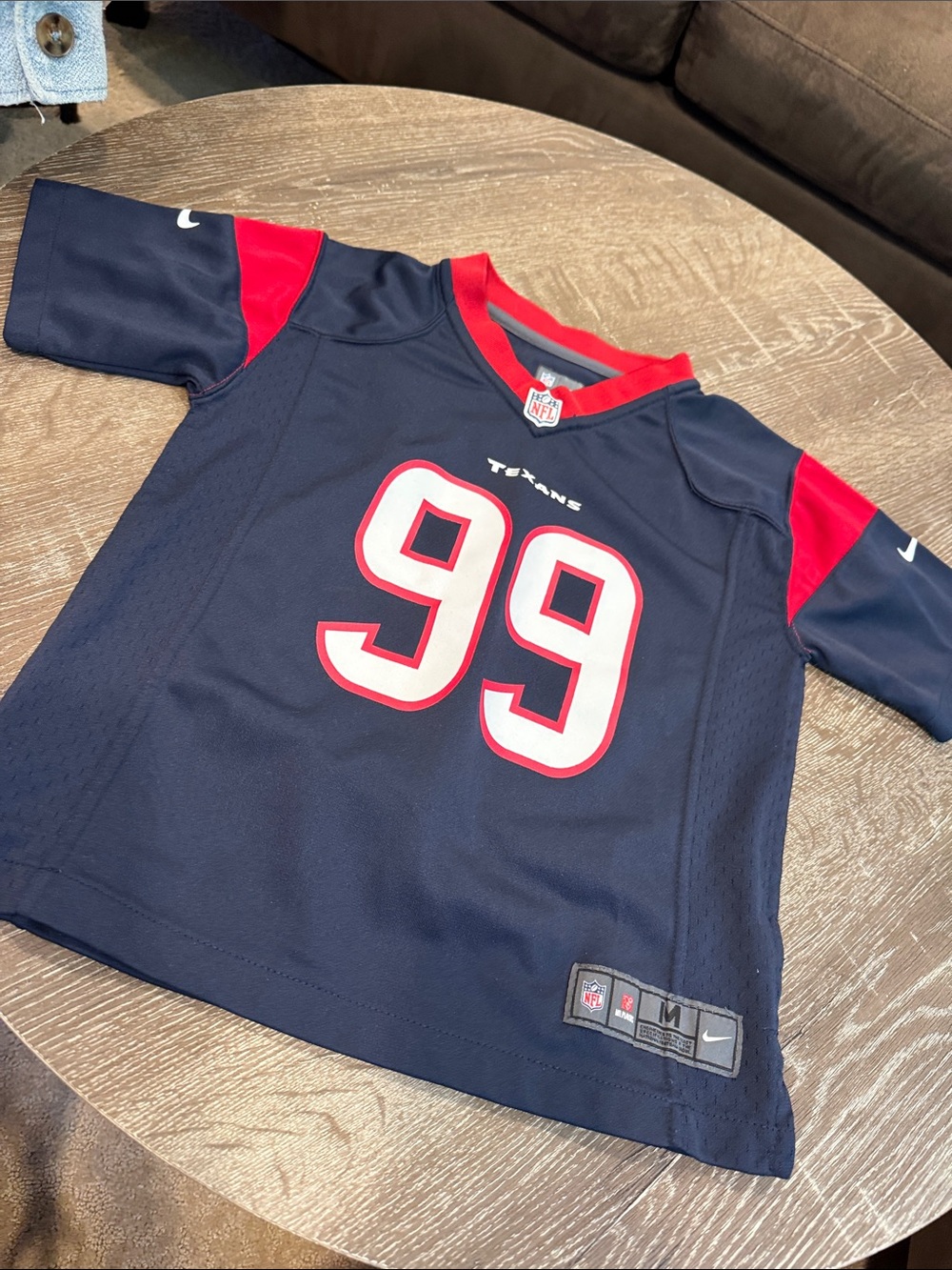 Nike Kids Navy and Red Football Jersey #99